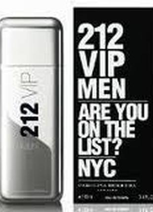 Carolina herrera 212 vip men набор (туалетная вода 100мл + лосьон после бритья 100мл)