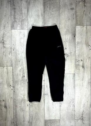 Slazenger штаны l размер спортивные прямые черные фирменные