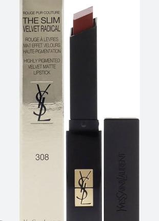 Помада матовая ysl