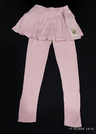 Лосины с юбкой 140 размер 5207