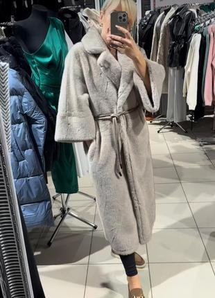 Шуба под норку еко вторая сторона дубленка