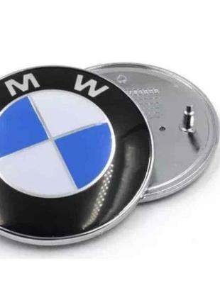 Емблема бмв bmw 78 мм значок бмв e39 e53 e60 e46 e36 e34 e90 e65 e66 e70 значок на капот багажник 51.14