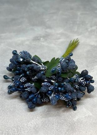 Тычинка (простая), цвет темно-синий, 1 букет., темно-синий