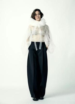 Брюки женские черные брюки баллон zara new