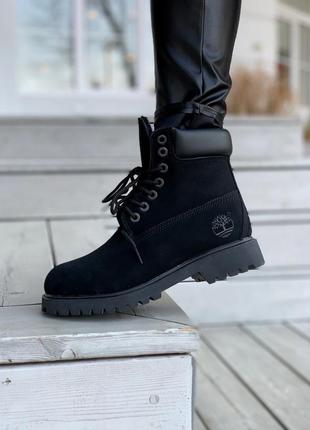 Женские ботинки timeberlands black fur распродаж