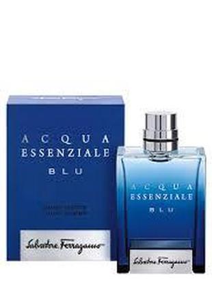 Salvatore ferragamo acqua essenziale blu набор (туалетная вода 100мл + гель для душа 100мл + бальзам после