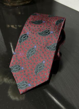 Краватка valentino vintage silk men’s tie bordo burgundy red