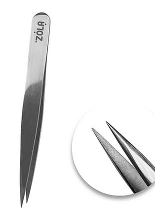 Пінцет професійний для брів zola silver, точковий