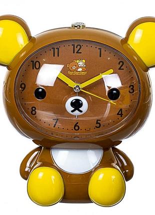 Дитячий будильник ведмедь (коричневий)