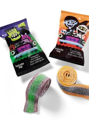 Мармелад favorite day halloween trick or treat candy wacky wheels sour fruity rollers 20g