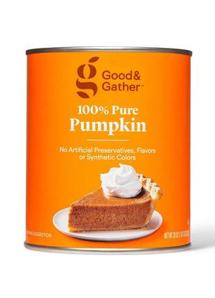 Тыквенное пюре good & gather pumpkin pure 822g