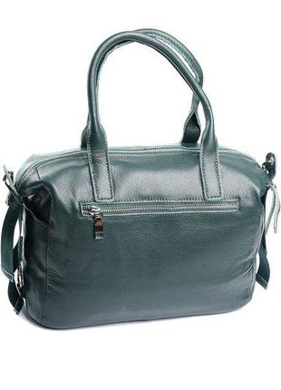 Женская кожаная сумка 8794-9 зеленый2 фото