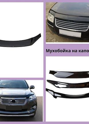 Мухобойка fiat ducato фиат дукато с 2014 г.в. с заходом на фары дефлектор капота