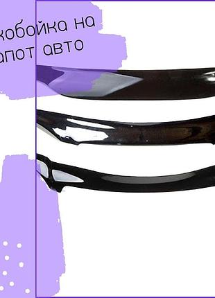 Дефлектор капота ford fiesta форд фієста з 2008-2012 р. в мухобойка