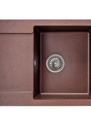 Мойка zerix zs-6250s-12 коричневая (zx4592)