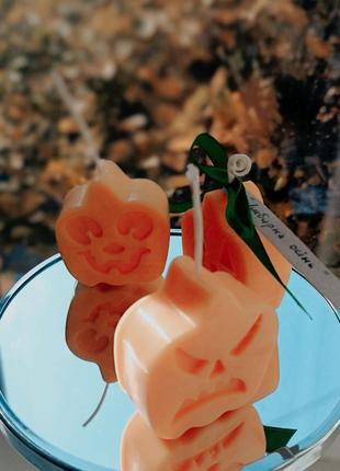 Ароматическая свеча/свеча тыква/бабузик/ветовый хеловин, хелловин, хелоуин, геловин