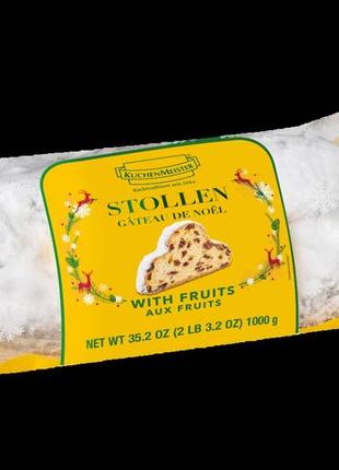 Штоллен kuchenmeister stollen christmas fruits 1000g