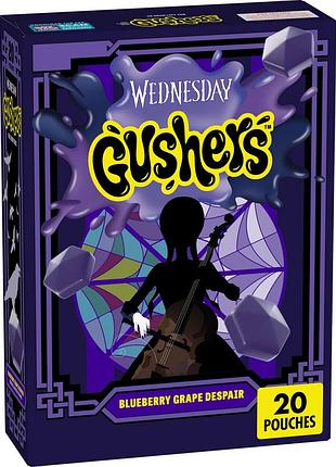Жувальні цукерки gushers halloween wednesday blueberry grape despair 20s 453g