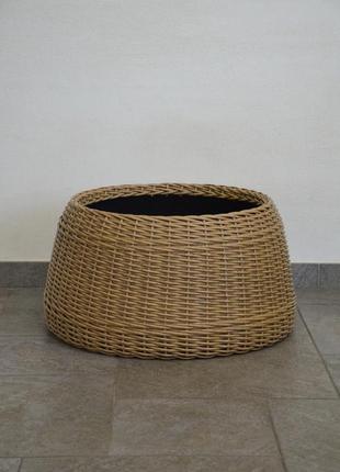 Юбка для ёлки из ротанга ручной работы, плетенная корзина для декора елки, подставка...