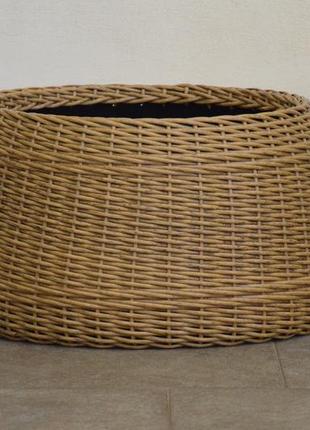 Юбка для ёлки из ротанга ручной работы, плетенная корзина для декора елки, подставка...