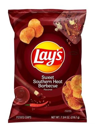 Чипсы lay's sweet southern heat barbecue 219g
