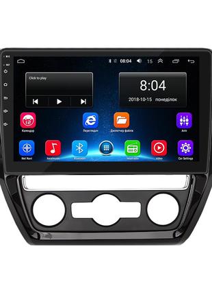 Штатна магнітола lesko для volkswagen jetta vi 2010-2015 екран 10" 2/32gb wi-fi gps base фольцваген 12 шт.