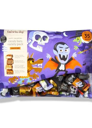 Конфеты favorite day halloween candy bars fun snack size 574g