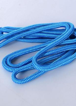 Спортивний інвентар ms 3339 мотузка для гімнастики 3м синій1 фото