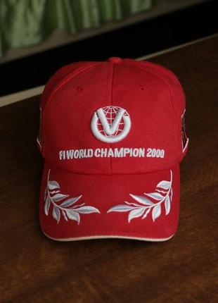 Винтажная кепка michael schumacher f1 world champion 2000 ferrari