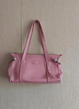Натуральная кожаная сумка tod's