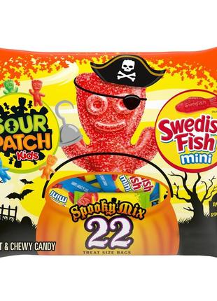 Мармелад sour patch kids spooky mix swedish fish 22s 275g