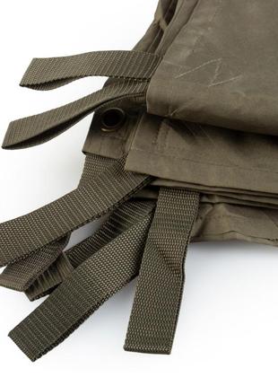 Тент тарпаулиновый sturm mil-tec tarpaulin 220 см х 300 см olive3 фото