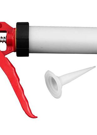 Пистолет для силикона intertool - тубус, 225 мм х 420 мл