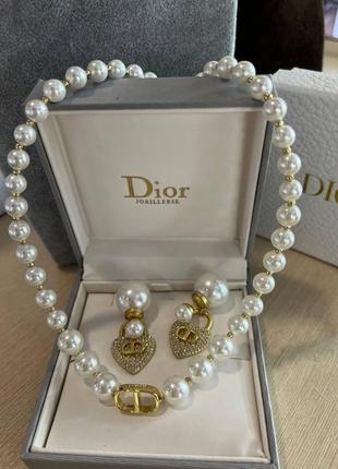 Колье жемчуг от dior