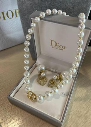 Колье жемчуг от dior6 фото