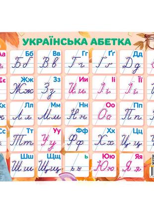 Плакат "українська абетка" /прописна/