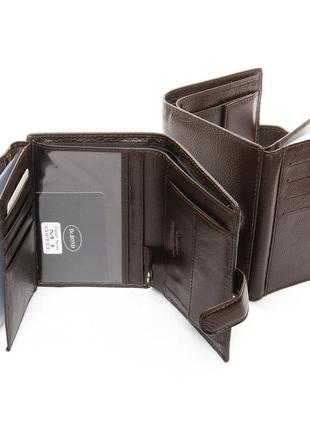 Портмоне для водительских прав и автодокументов кожаное кошелек коричневый мужской dr. bond m1