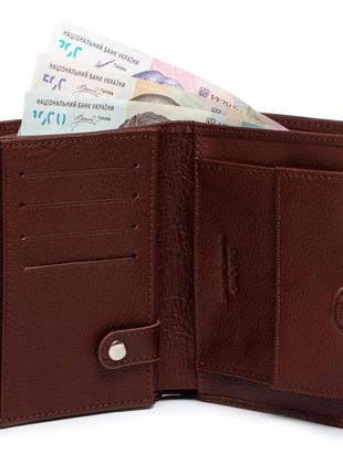 Портмоне для водительских прав и автодокументов кожаное кошелек коричневый мужской dr. bond m1