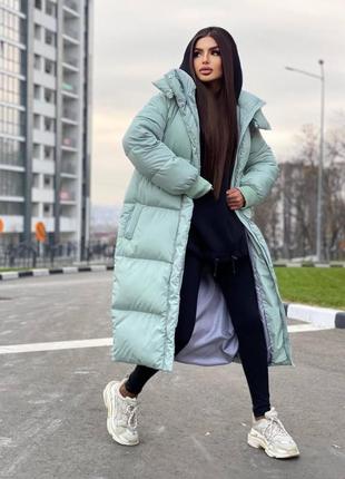 Женский зимний матовый пуховик