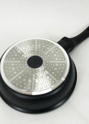 Сковорода 20 см con brio св-2025 антипригарне покриття titan plus лита, сковорода...