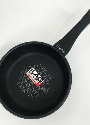 Сковорода 20 см con brio св-2025 антипригарне покриття titan plus лита, сковорода...
