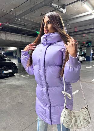 Женский зимний матовый пуховик