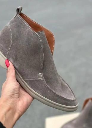 Женские лоферы материал замша цвет капучино размер 40 (26 см) (16266)