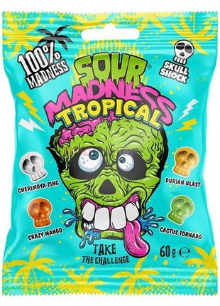 Леденцы sour madness tropical 60g