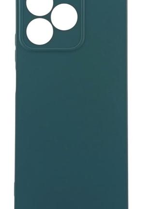 Чехол silicone case для realme c53 бампер с микрофиброй зеленый