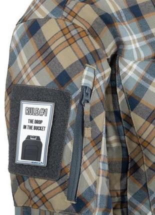 Сорочка helikon-tex mbdu flannel shirt фланелева руда в клітинку s5 фото