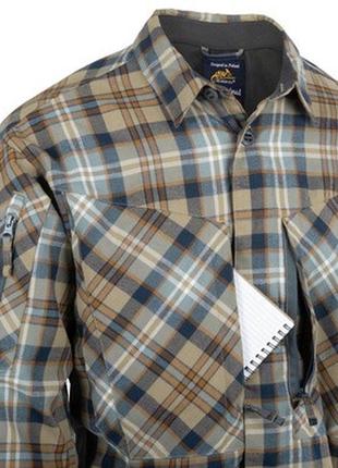 Сорочка helikon-tex mbdu flannel shirt фланелева руда в клітинку s7 фото