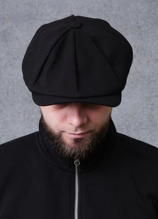 Мужская летняя кепка восьмиклинка without campbell black4 фото