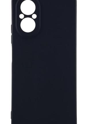 Чехол silicone case для oppo a58 4g (cph2577) бампер с микрофиброй черный