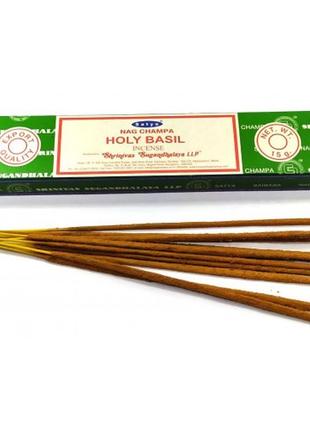 Благовония holly basil (священный базилик) satya 12 шт/уп